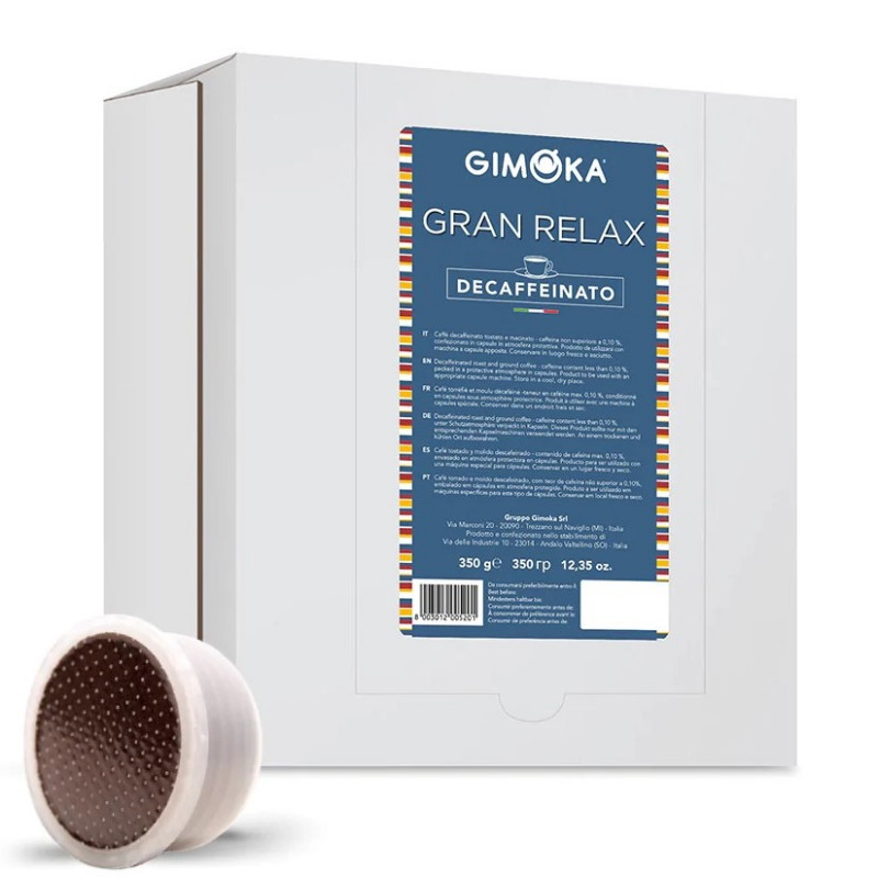 Gimoka Gran Relax Descafeinado 50 cápsulas compatibles Espresso Point