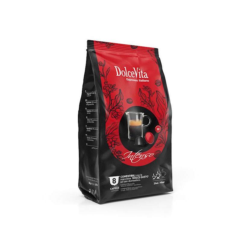 Dolce Vita INTENSO compatible Dolce Gusto® 8 cápsulas