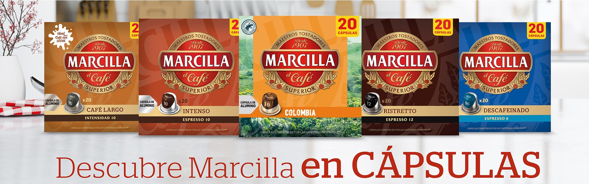 Marcilla cápsulas Nespresso