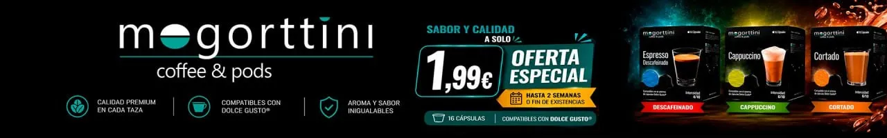 Mogorttini: cápsulas compatibles Dolce Gusto