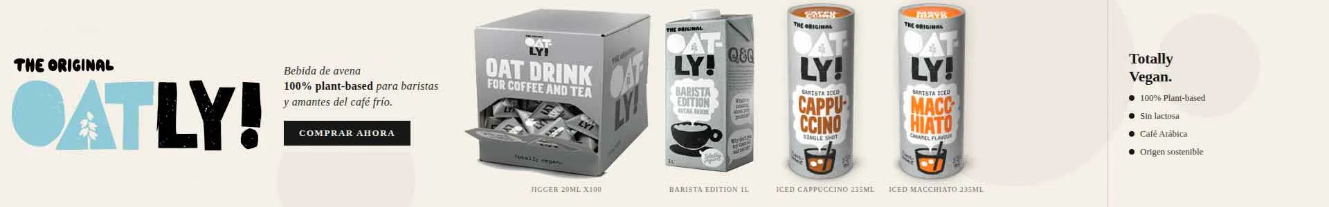 Oatly: bebida de avena para espumar en tu café